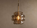 Ghiaccio Textured Glass Pendant Light