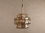 Ghiaccio Textured Glass Pendant Light