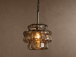 Ghiaccio Textured Glass Pendant Light