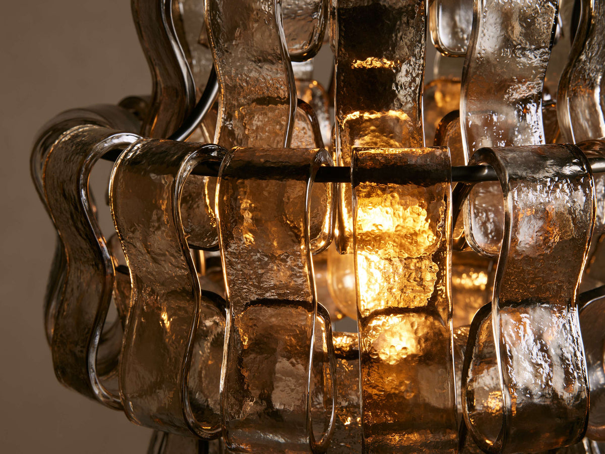 Ghiaccio Textured Glass Pendant Light