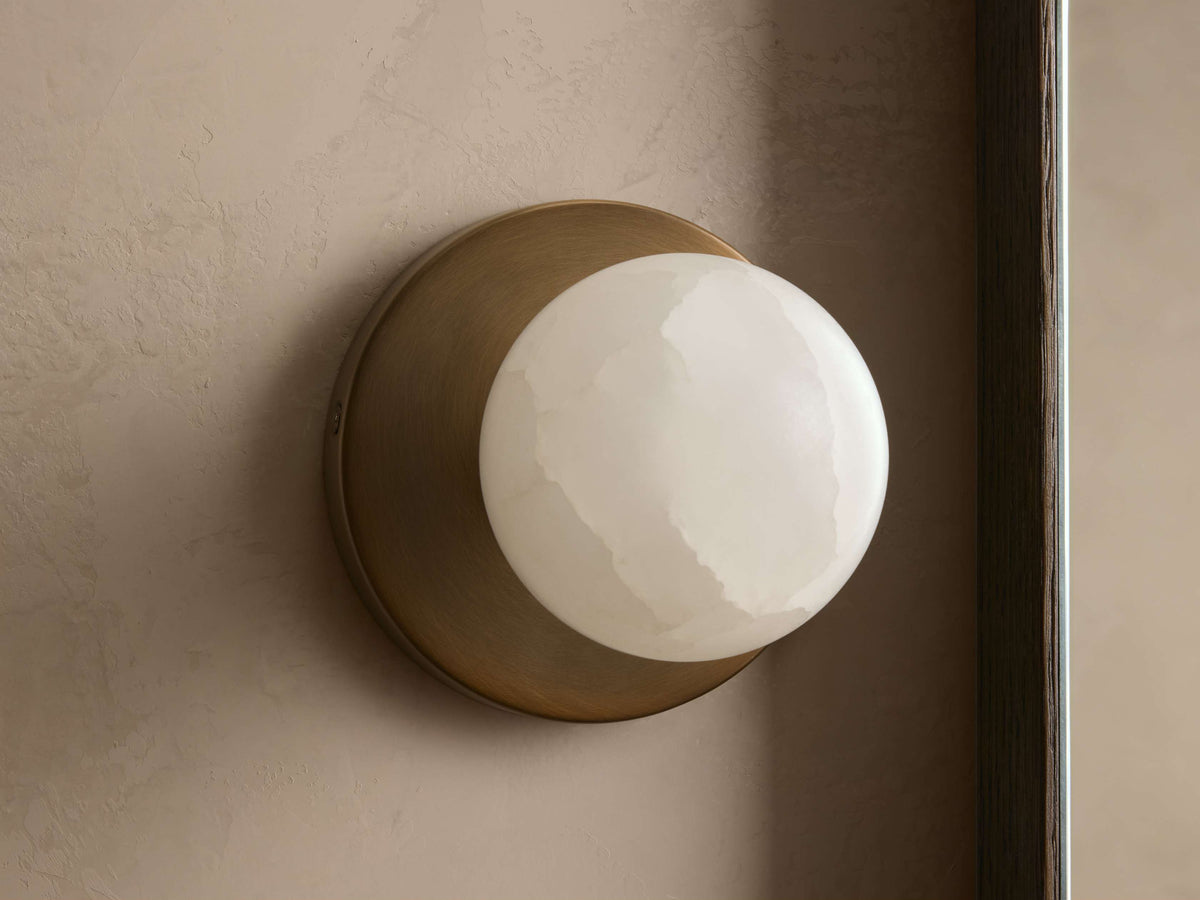 Girouette Alabaster Vein Wall Sconce