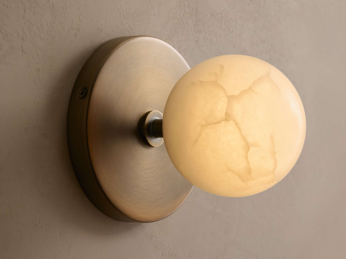 Girouette Alabaster Vein Wall Sconce