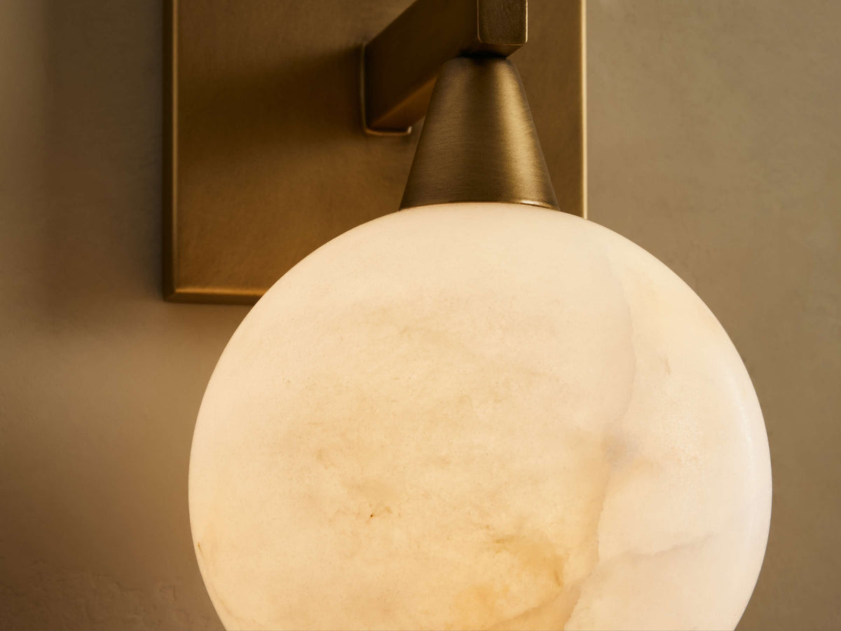Arica Handcrafted Alabaster Wall Sconce