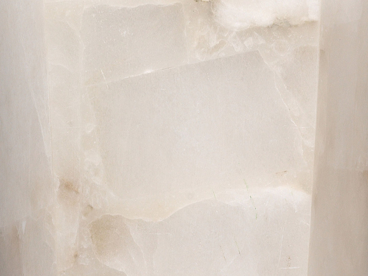 Solmera Alabaster Hexagonal Wall Sconce