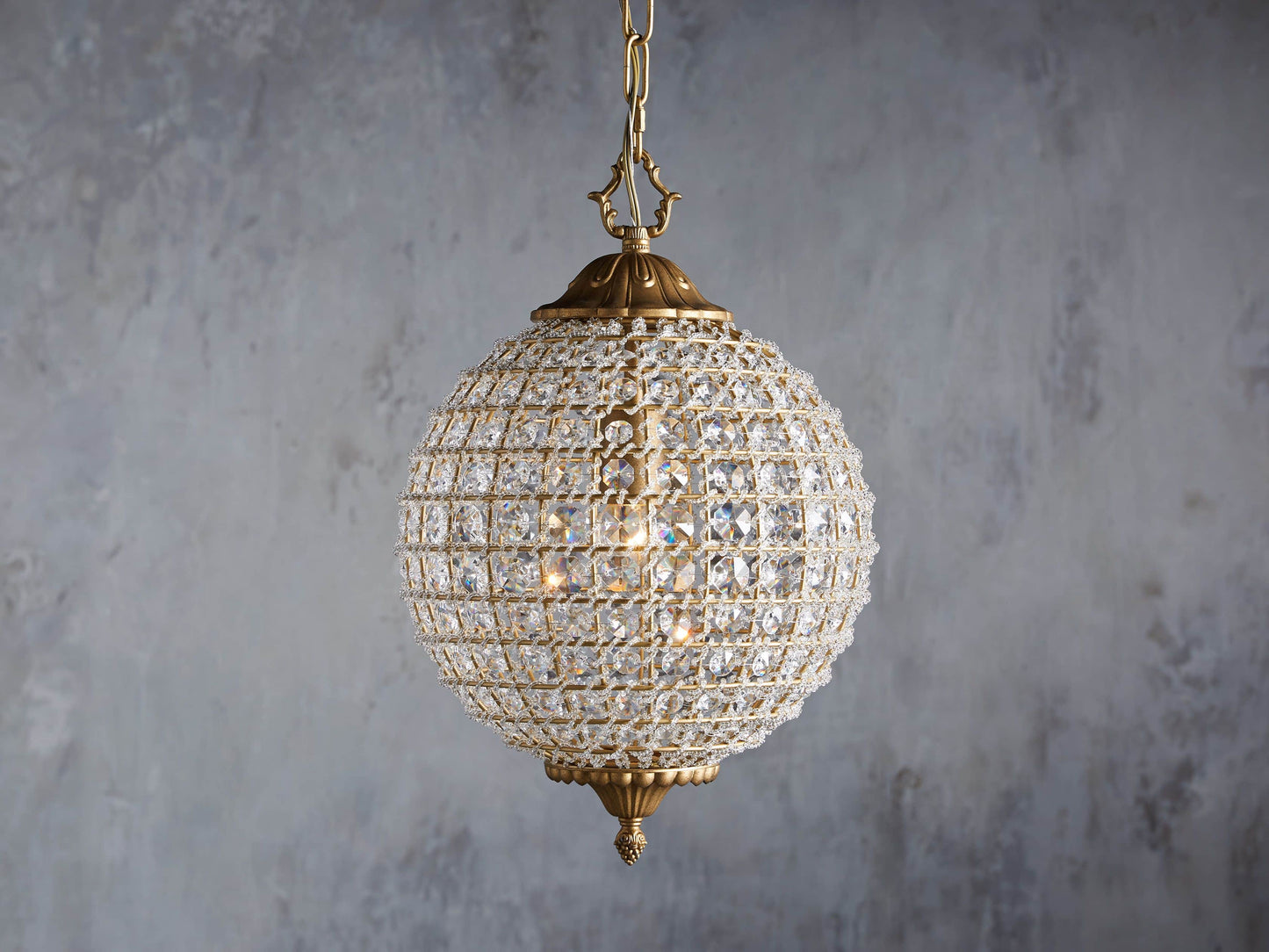 Poppy Luxury Crystal Sphere Chandelier