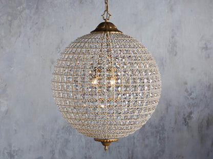 Poppy Luxury Crystal Sphere Chandelier