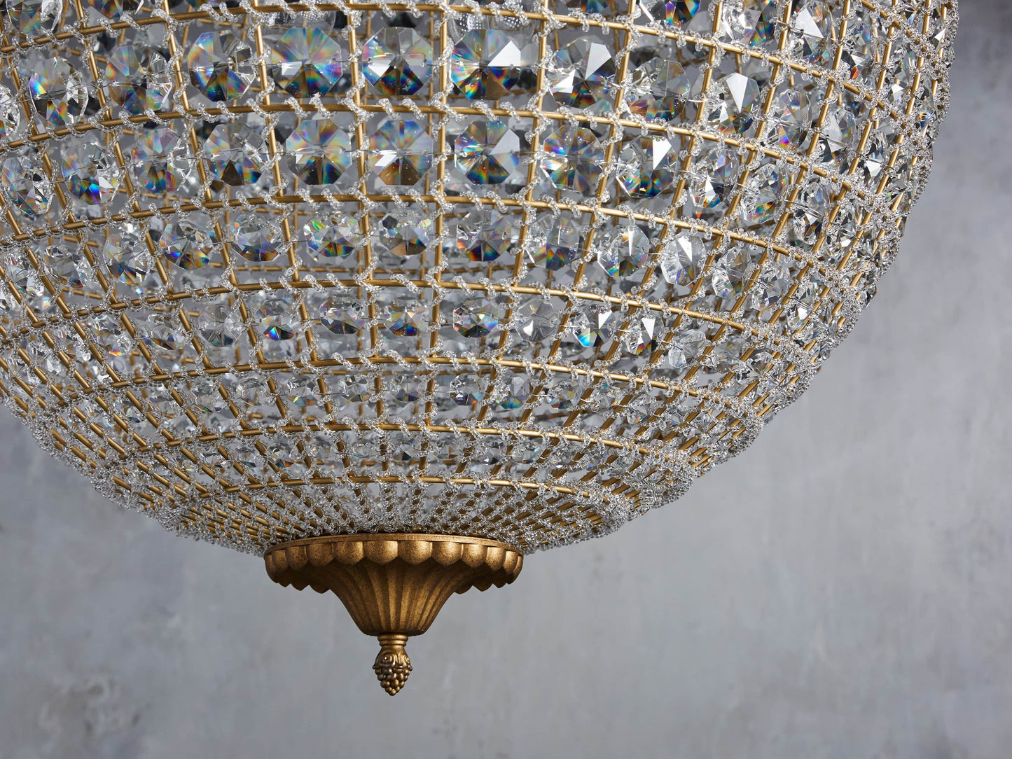 Poppy Luxury Crystal Sphere Chandelier