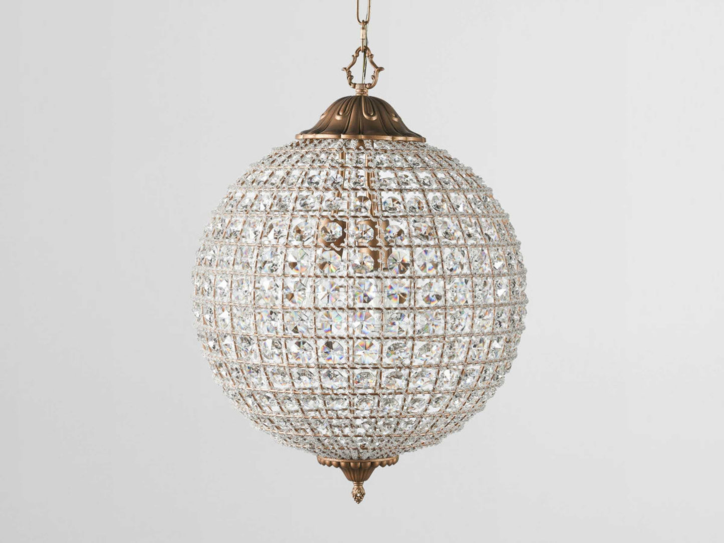 Poppy Luxury Crystal Sphere Chandelier