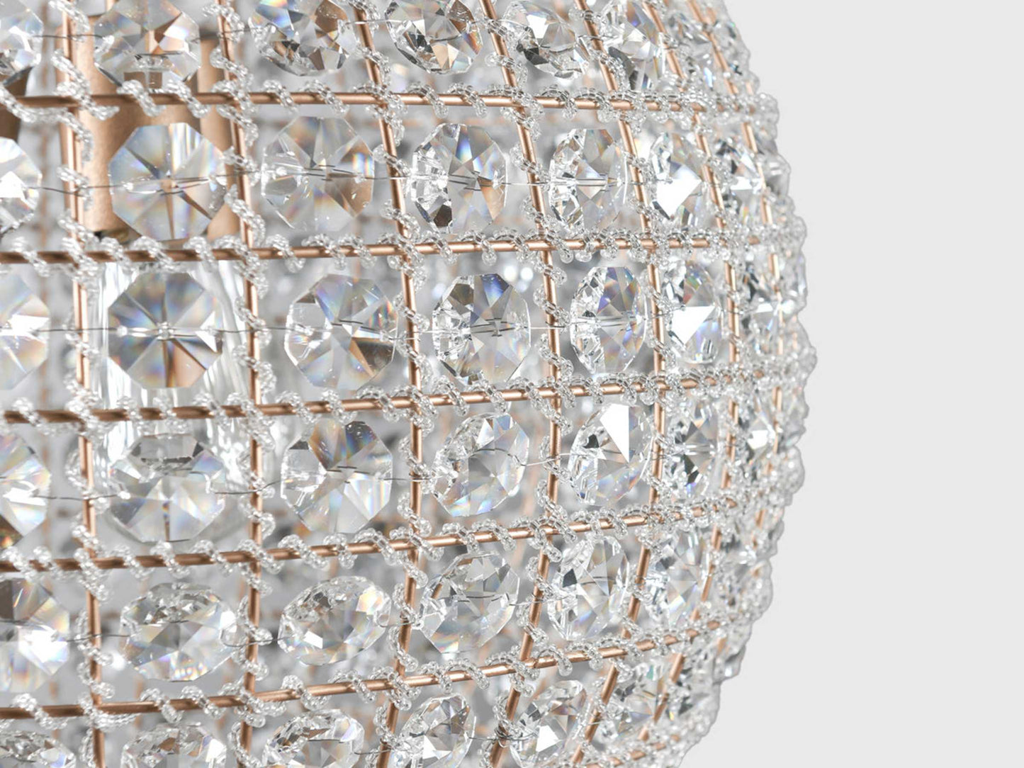 Poppy Luxury Crystal Sphere Chandelier
