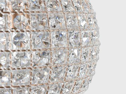 Poppy Luxury Crystal Sphere Chandelier