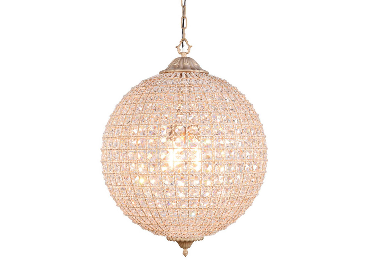Poppy Luxury Crystal Sphere Chandelier