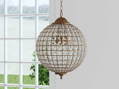 Poppy Luxury Crystal Sphere Chandelier