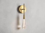 Soltaire Raindrop Crystal Wall Sconce