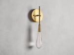 Soltaire Raindrop Crystal Wall Sconce