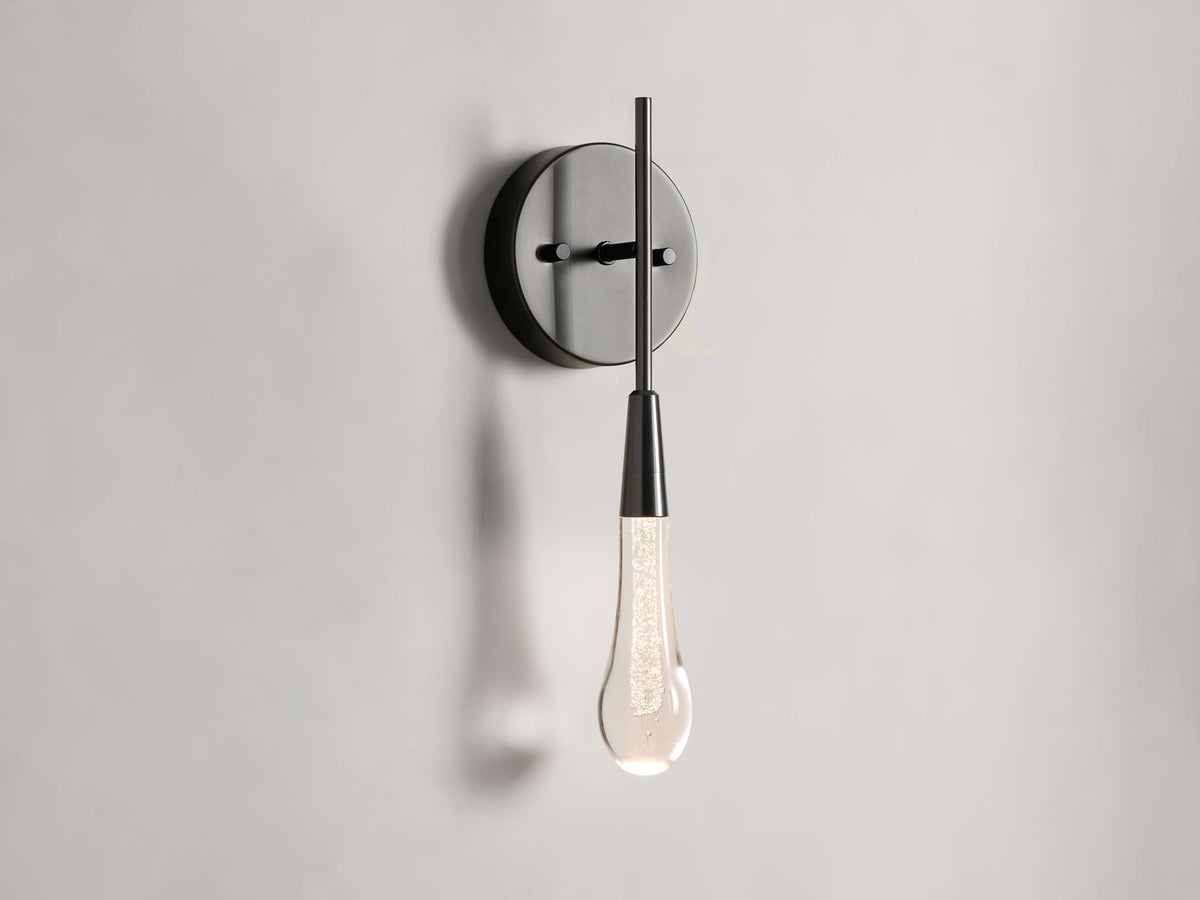 Soltaire Raindrop Crystal Wall Sconce