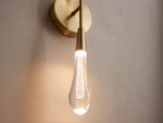 Soltaire Raindrop Crystal Wall Sconce