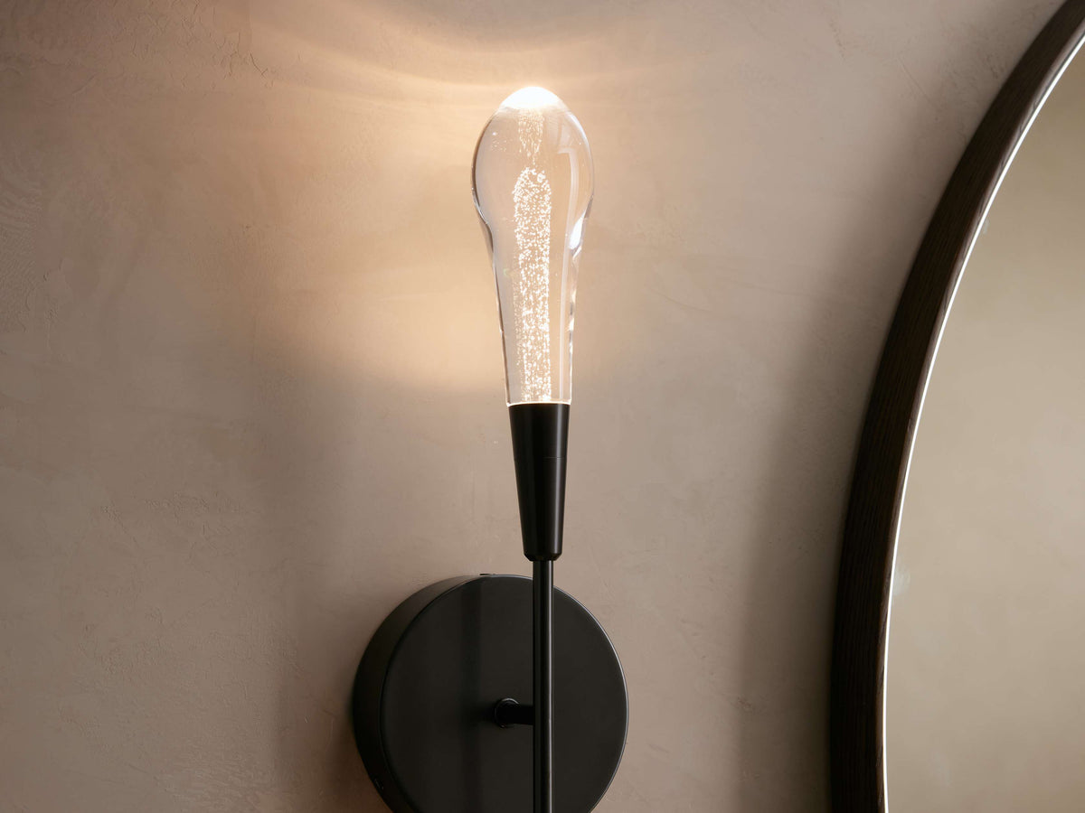Soltaire Raindrop Crystal Wall Sconce