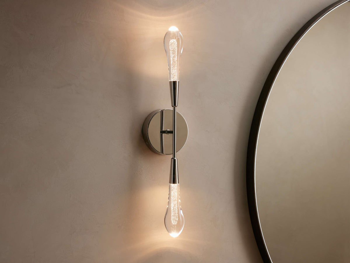 Soltaire Raindrop Crystal Wall Sconce