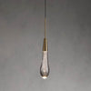 Soltaire Raindrop Glass Single Pendant Light