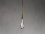 Soltaire Raindrop Crystal Single Pendant Light