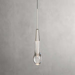 Soltaire Raindrop Glass Single Pendant Light