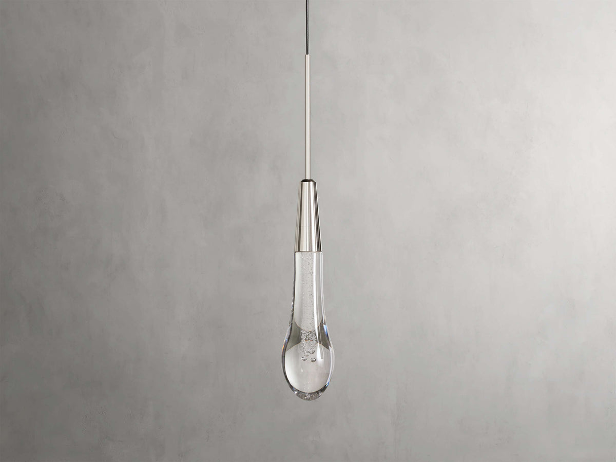 Soltaire Raindrop Crystal Single Pendant Light
