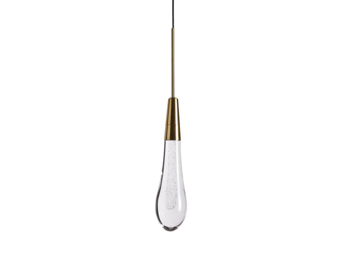Soltaire Raindrop Crystal Single Pendant Light