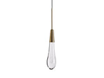 Soltaire Raindrop Crystal Single Pendant Light
