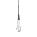 Soltaire Raindrop Glass Single Pendant Light