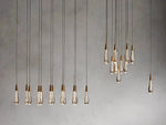 Soltaire Raindrop Glass Single Pendant Light