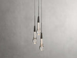 Soltaire Raindrop Crystal Cluster Pendant Light