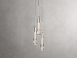 Soltaire Raindrop Crystal Cluster Pendant Light