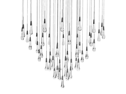 Soltaire Raindrop Crystal Round Chandelier