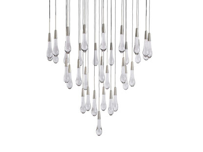 Soltaire Raindrop Crystal Round Chandelier