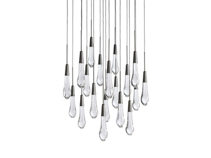Soltaire Raindrop Crystal Round Chandelier