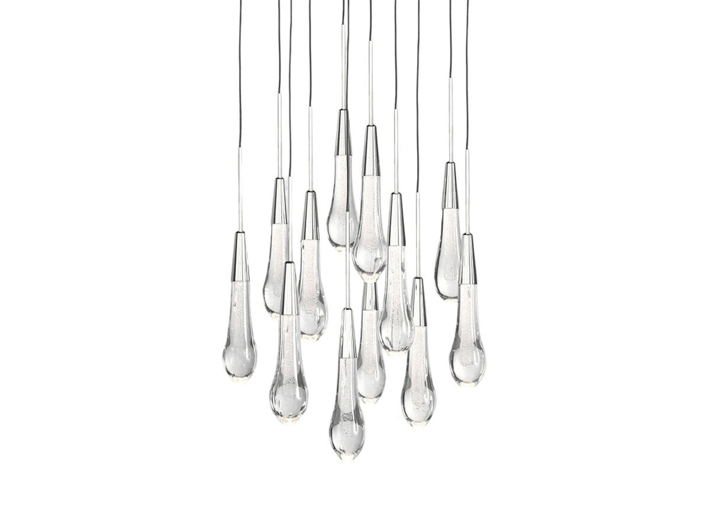 Soltaire Raindrop Crystal Round Chandelier