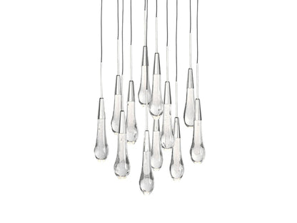 Soltaire Raindrop Crystal Round Chandelier