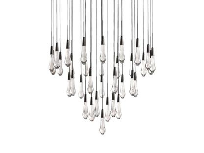 Soltaire Raindrop Crystal Round Chandelier