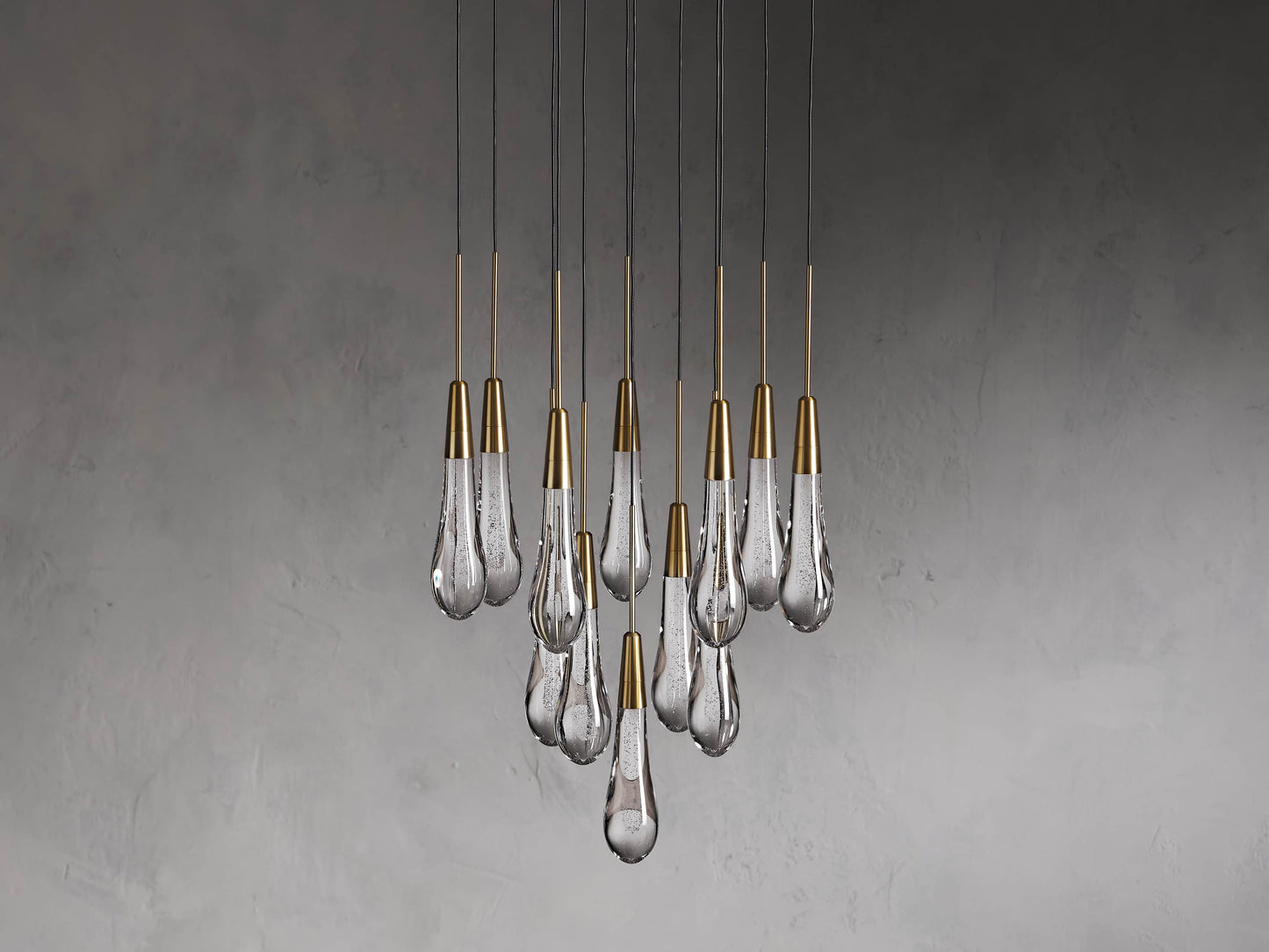 Soltaire Raindrop Crystal Round Chandelier