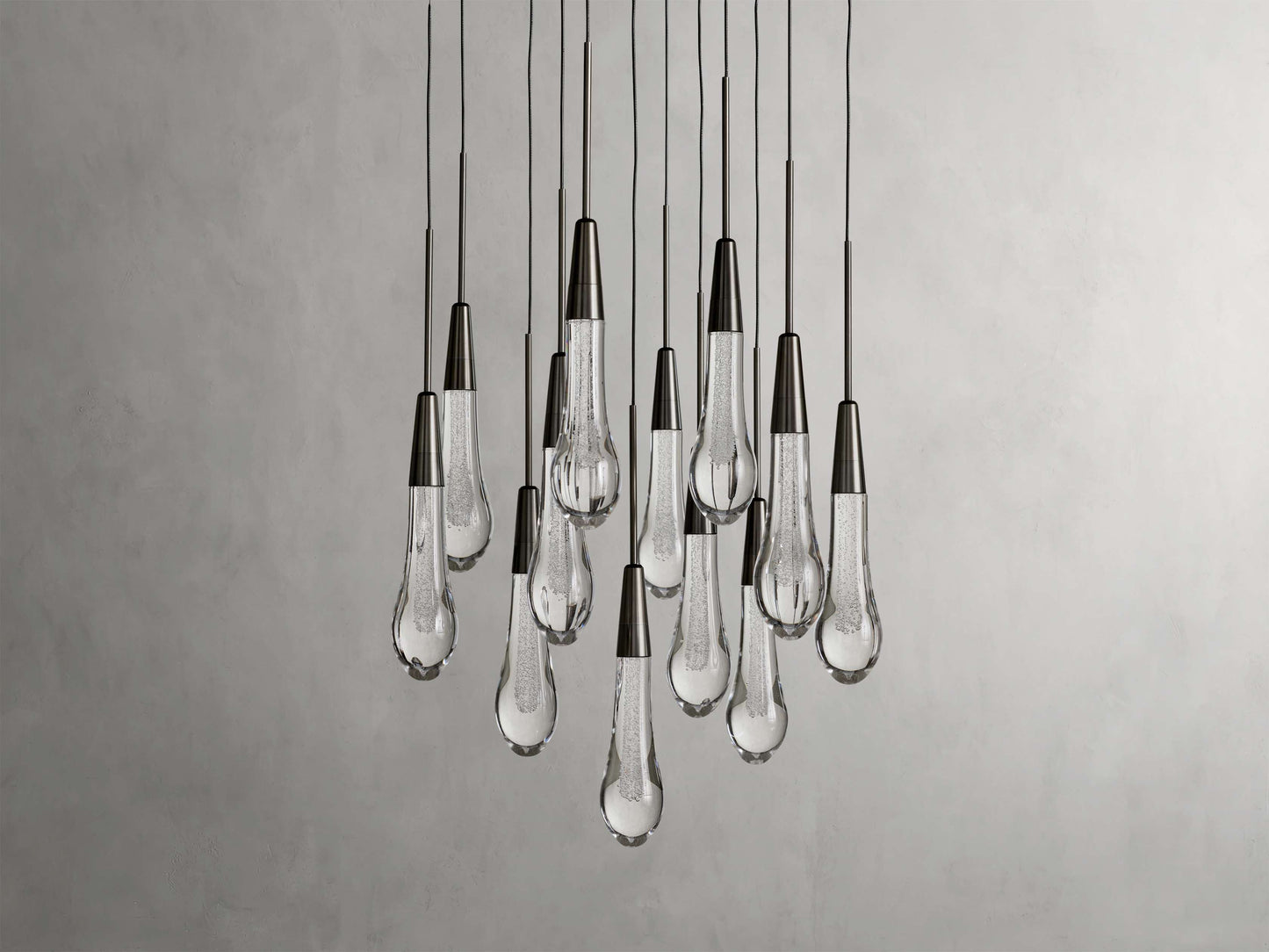 Soltaire Raindrop Crystal Round Chandelier
