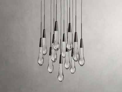Soltaire Raindrop Crystal Round Chandelier