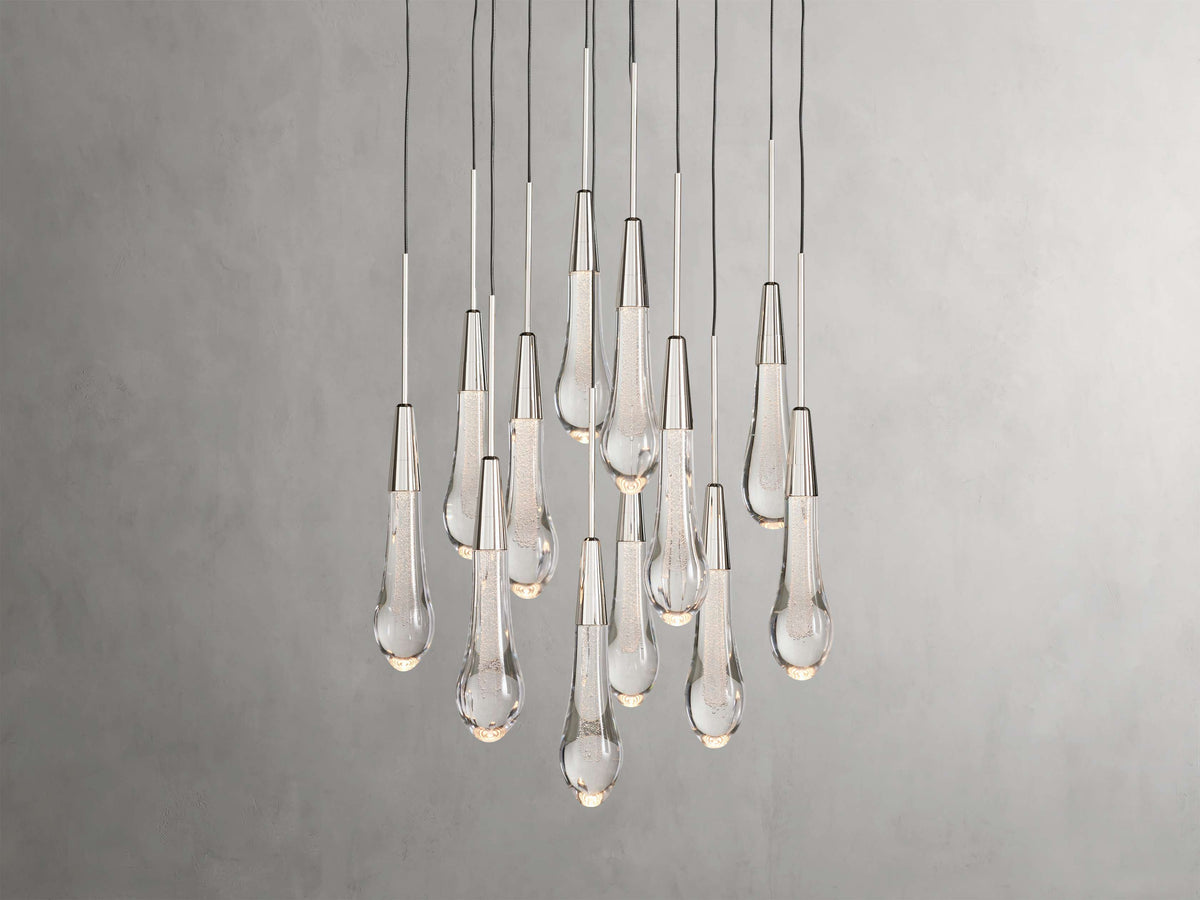 Soltaire Raindrop Crystal Round Chandelier