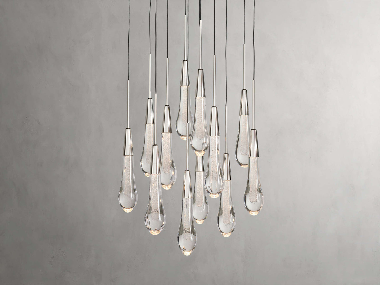Soltaire Raindrop Crystal Round Chandelier