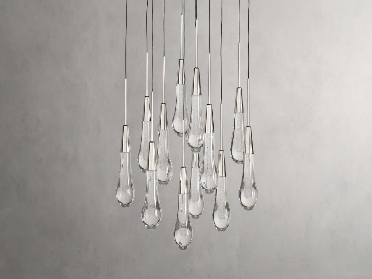 Soltaire Raindrop Crystal Round Chandelier