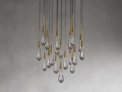 Soltaire Raindrop Crystal Round Chandelier