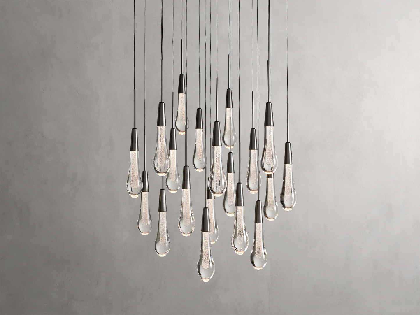 Soltaire Raindrop Crystal Round Chandelier