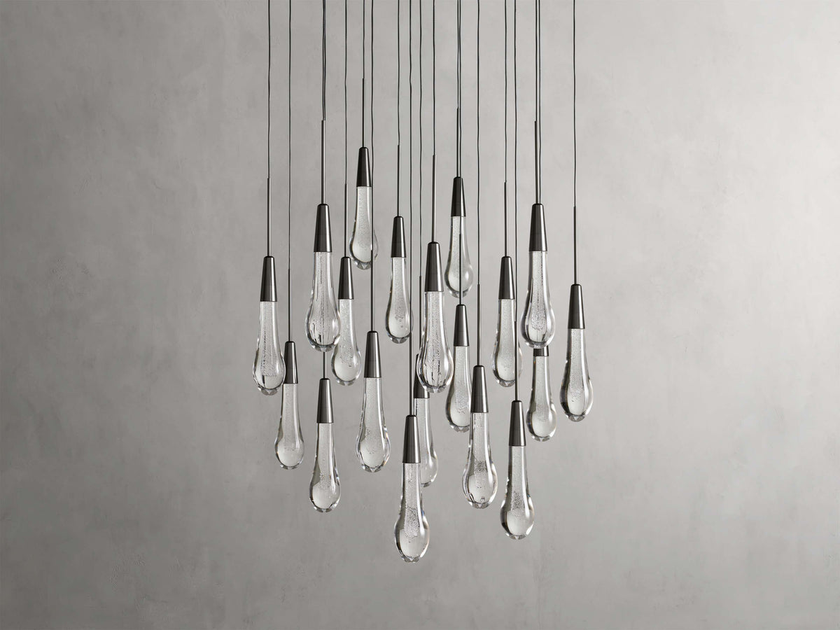 Soltaire Raindrop Crystal Round Chandelier