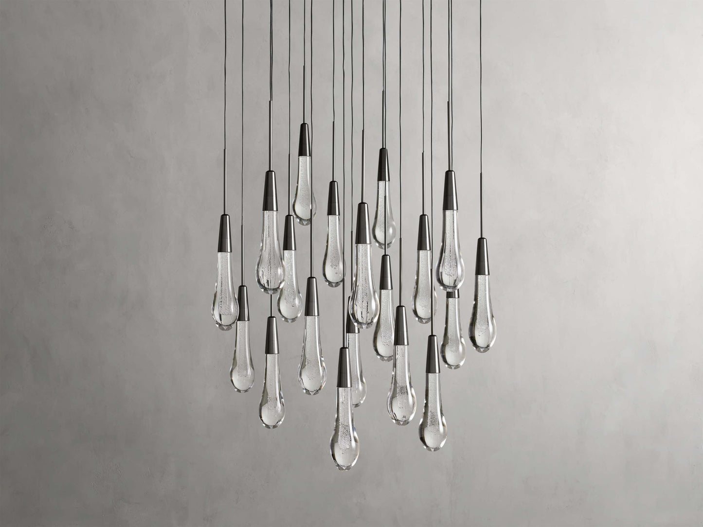 Soltaire Raindrop Crystal Round Chandelier