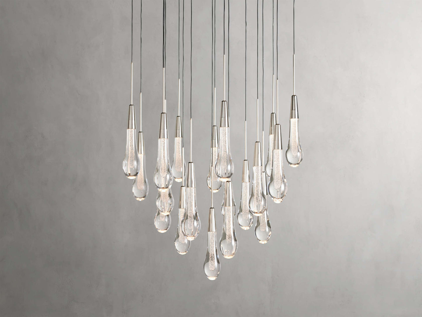Soltaire Raindrop Crystal Round Chandelier