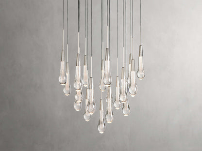 Soltaire Raindrop Crystal Round Chandelier
